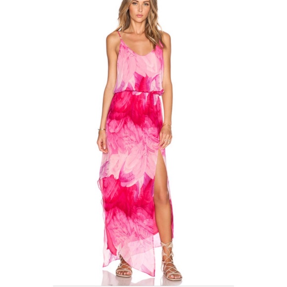 Rory Beca Dresses & Skirts - Rory Beca Nikee silk Maxi Dress in pink